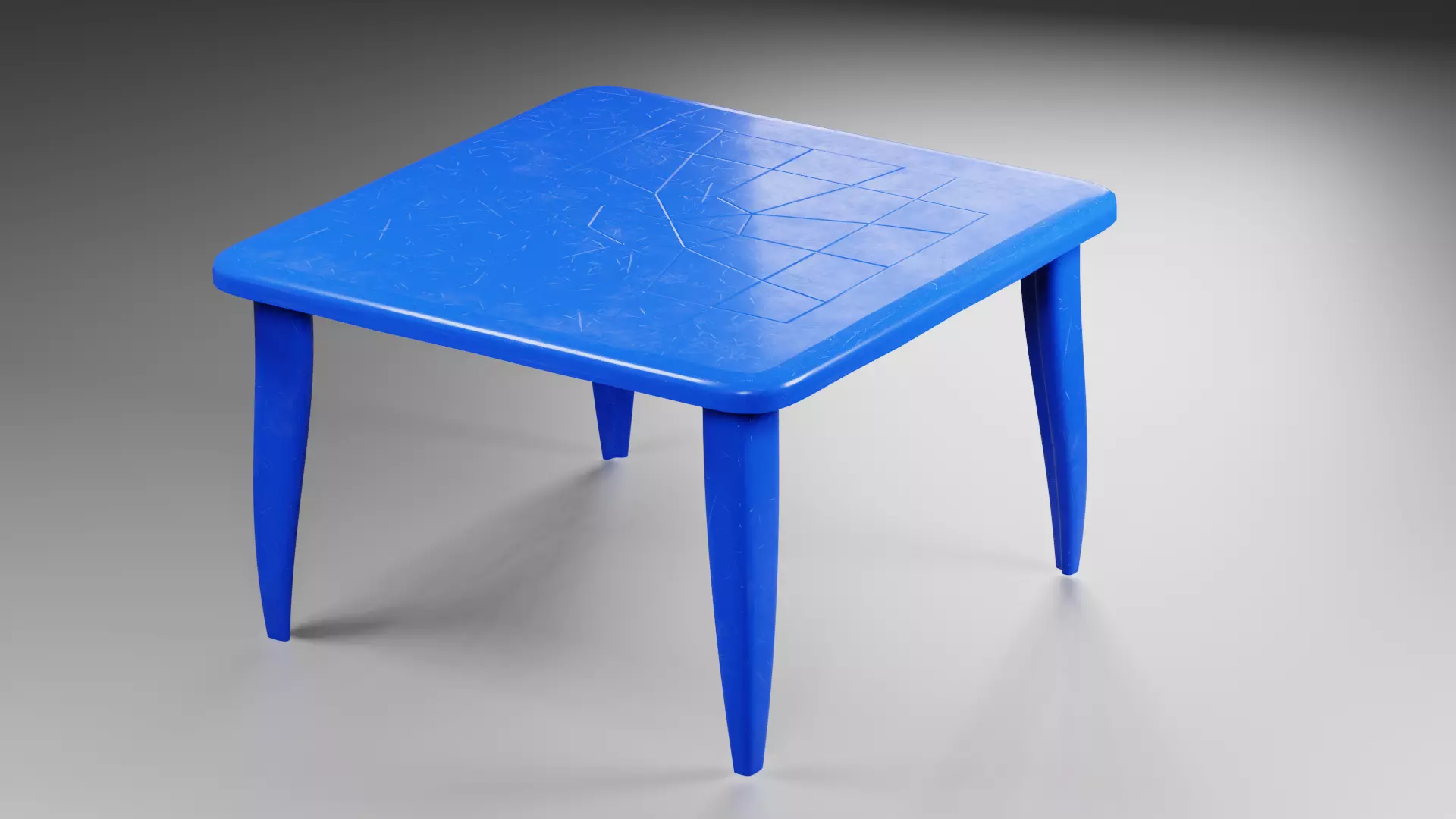 Plastic table 3D model