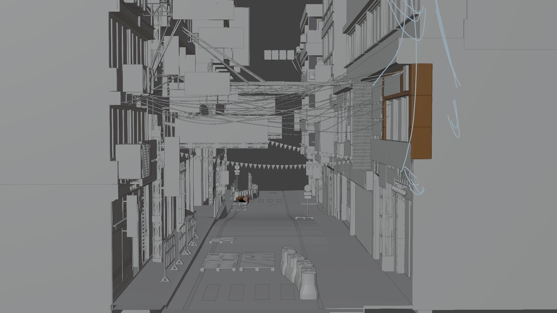 Hong Kong Street 3D model_12