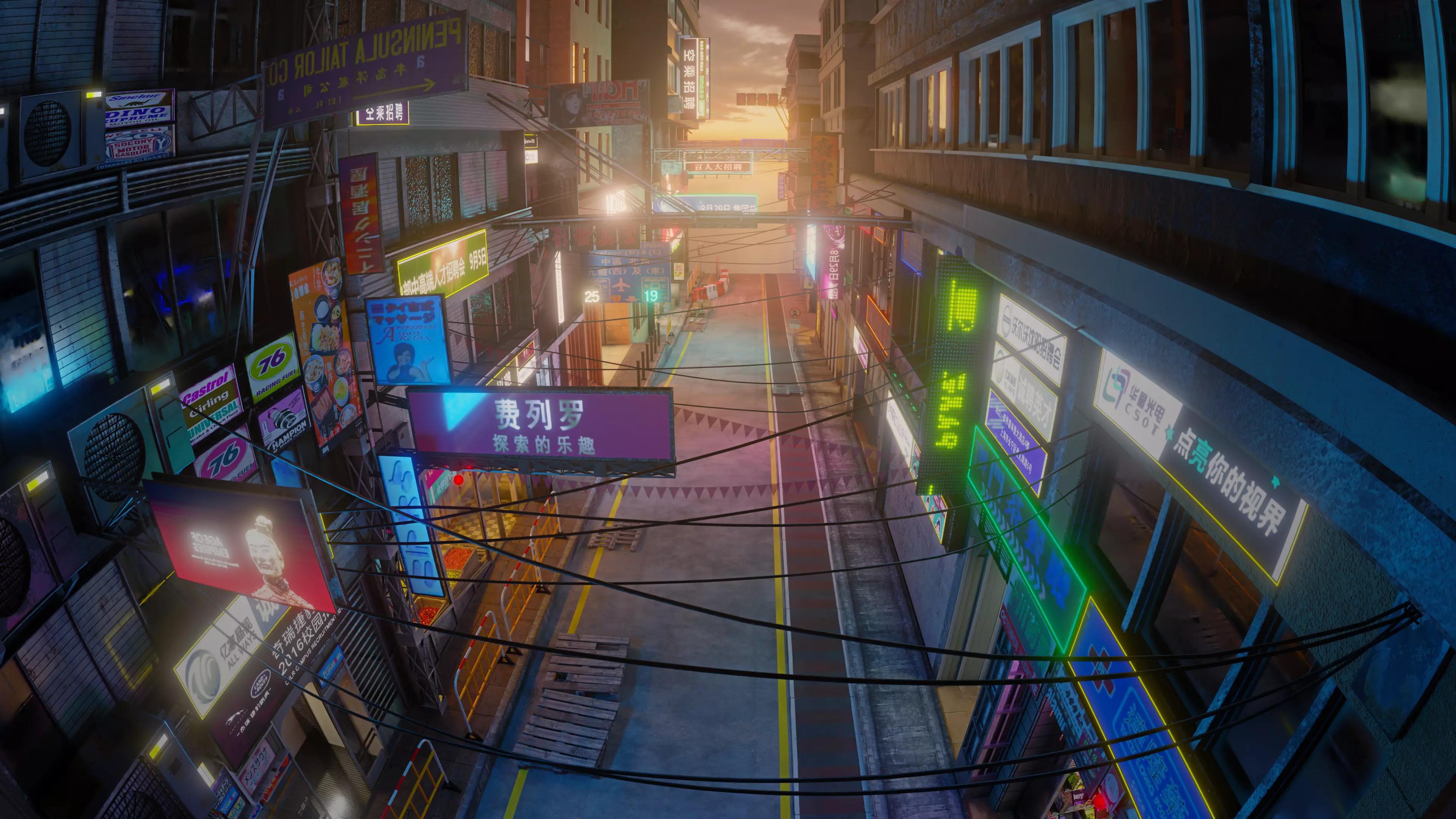 Hong Kong Street 3D model_0