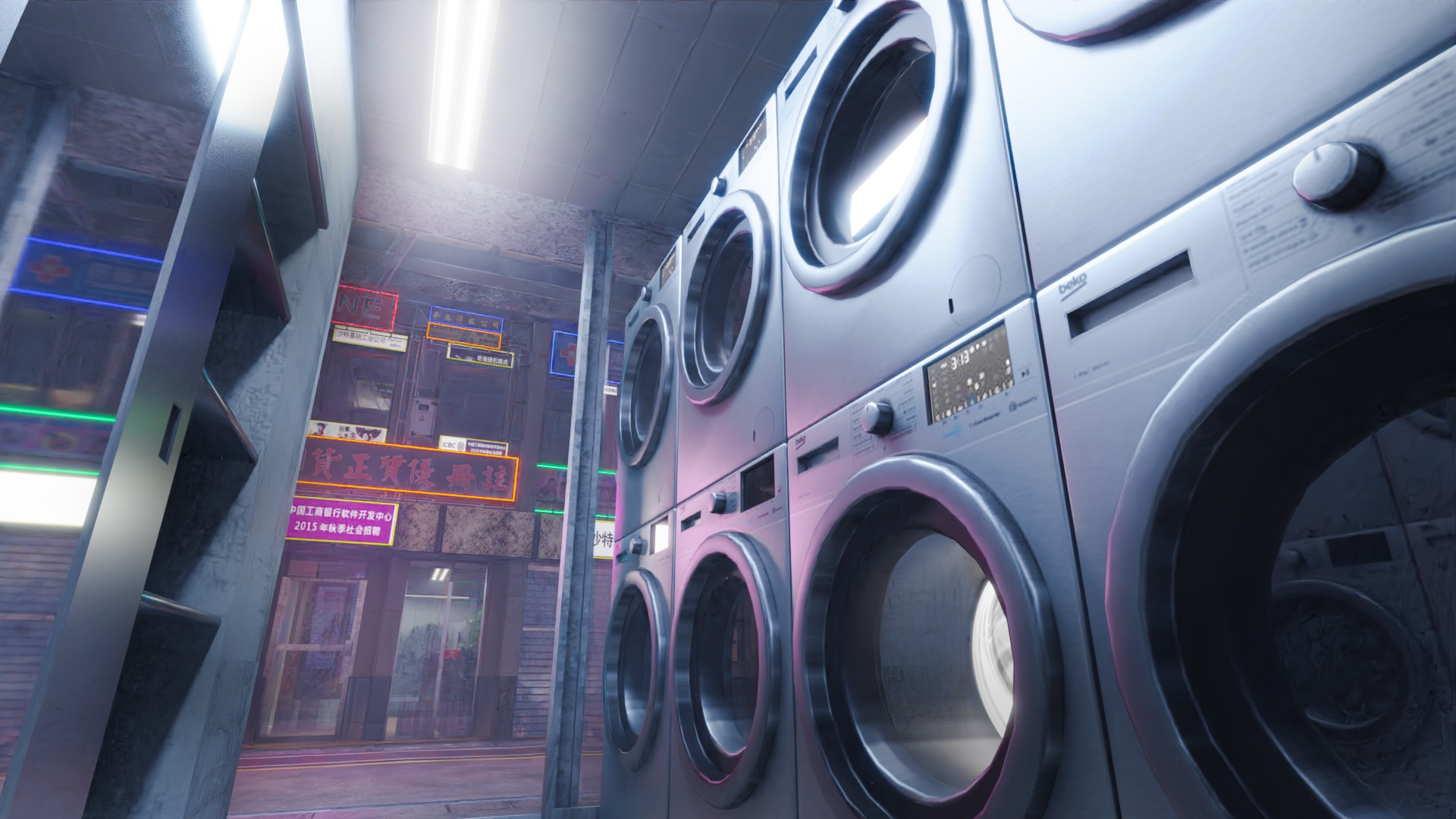 Hong Kong Street 3D model_7