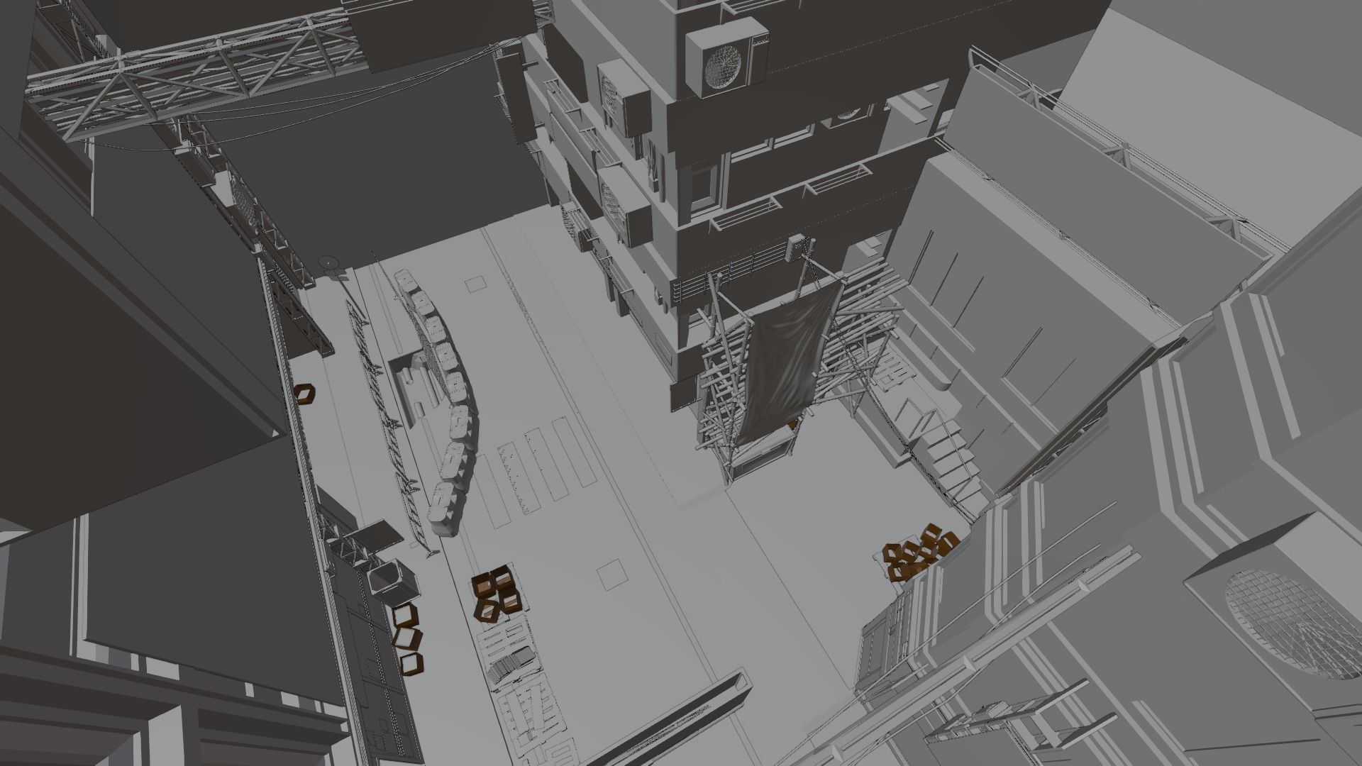 Hong Kong Street 3D model_14