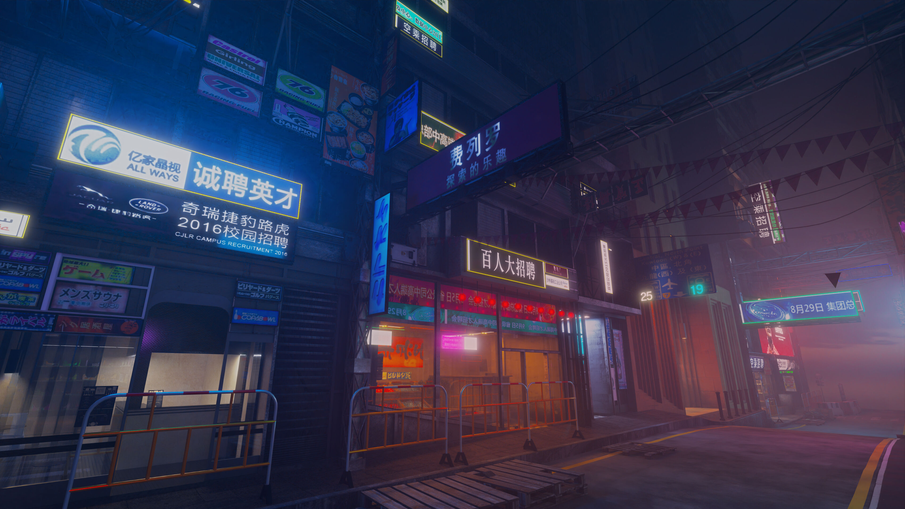 Hong Kong Street 3D model_1