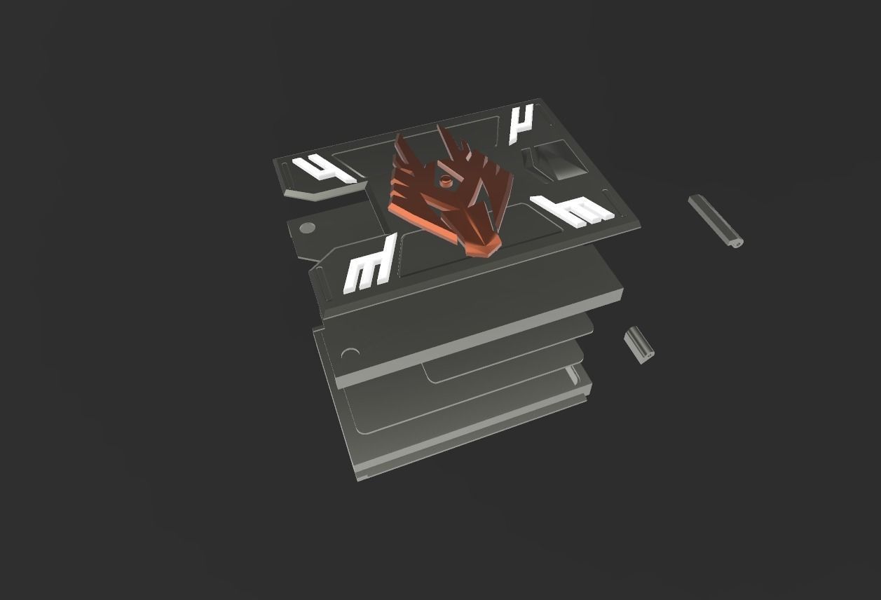 Kamen rider Ryuki Deck 3D print model_2