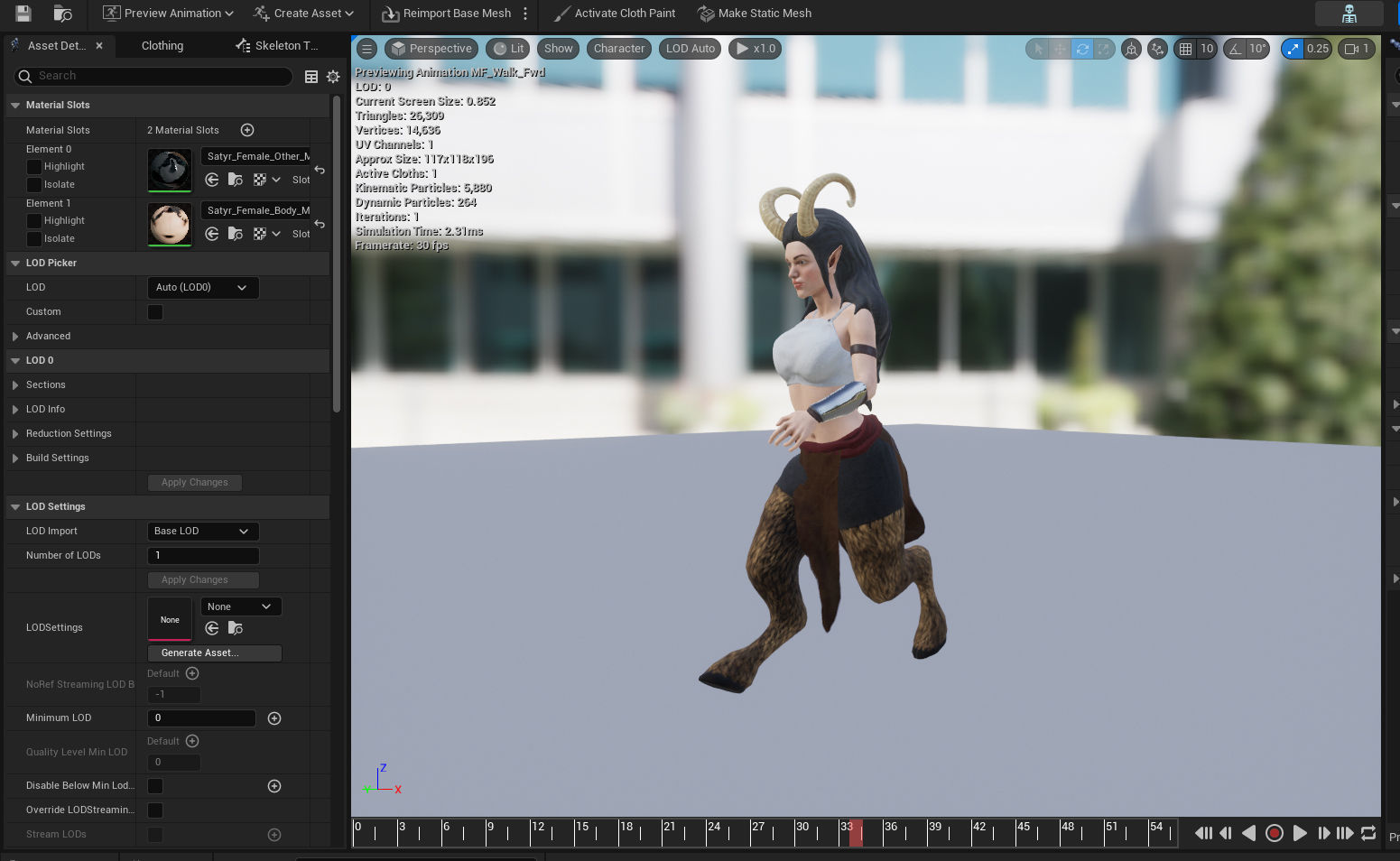 Satyr Pack - Male - Female Low-poly 3D model_56