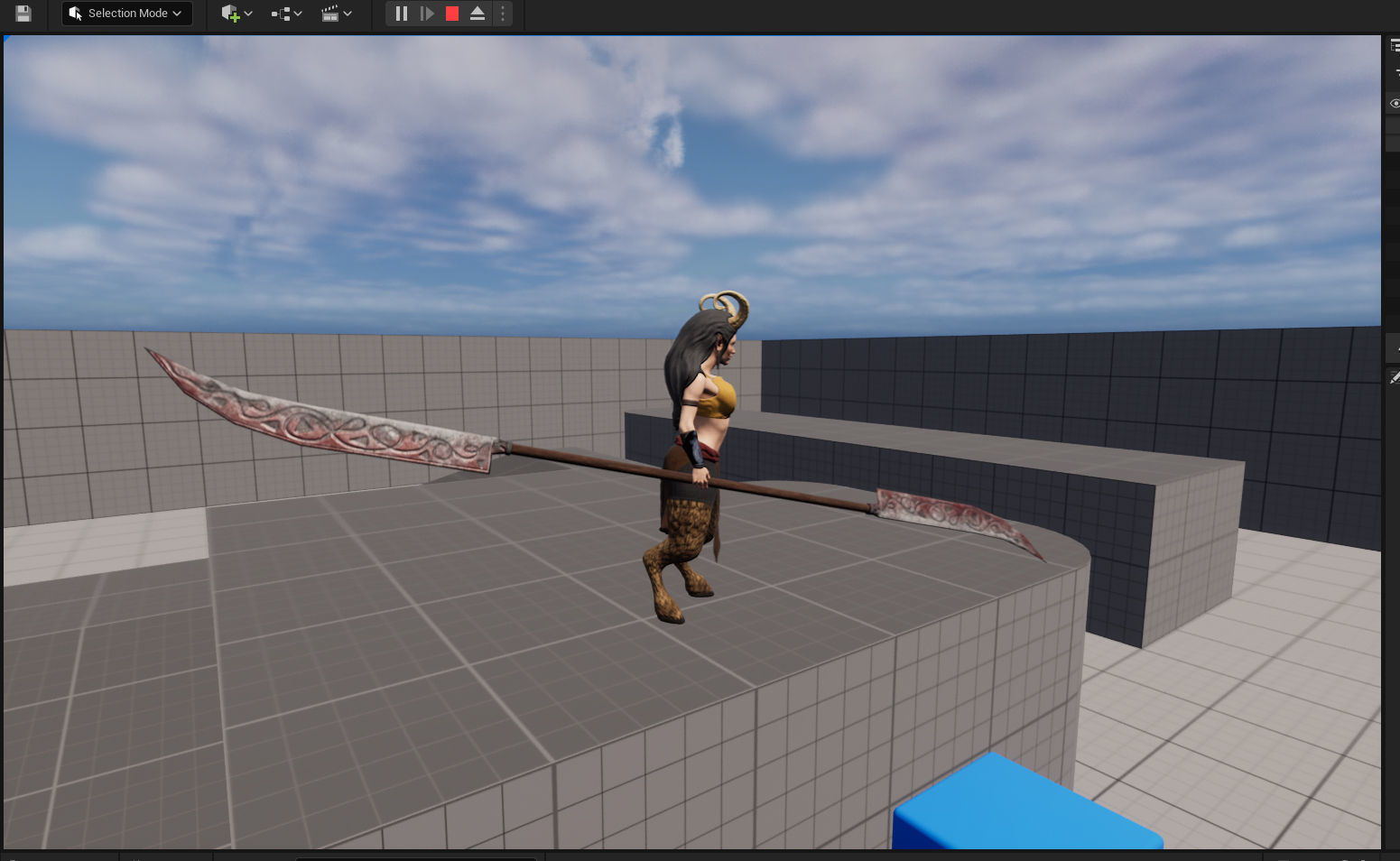 Satyr Pack - Male - Female Low-poly 3D model_53