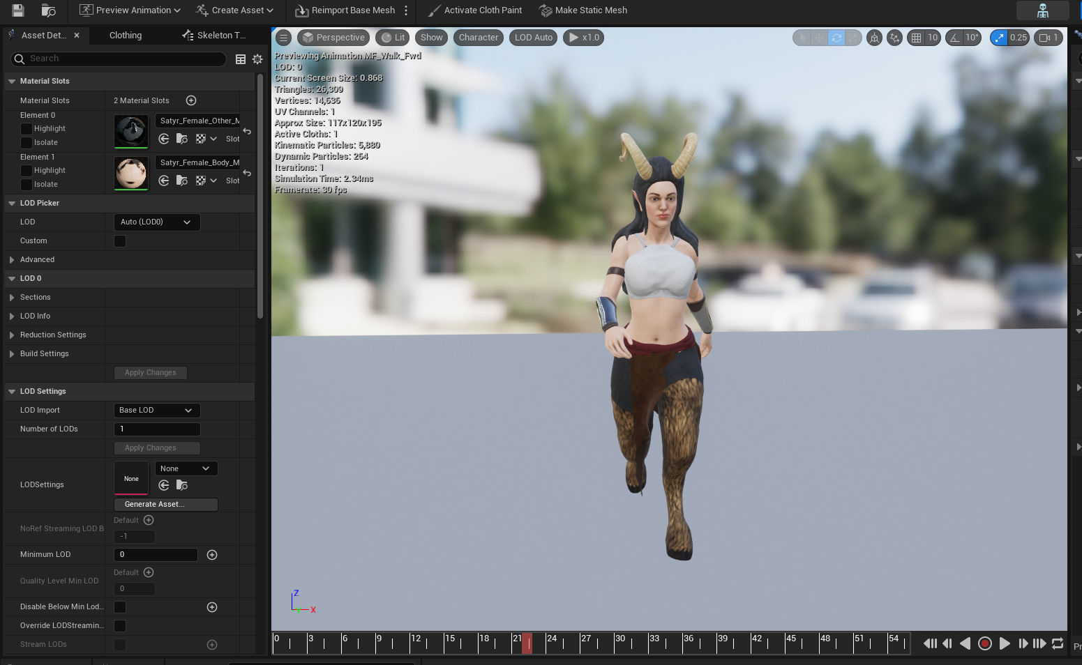 Satyr Pack - Male - Female Low-poly 3D model_52