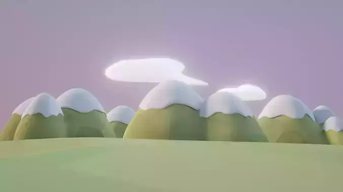 Cute Mountains Pack - 15 models
