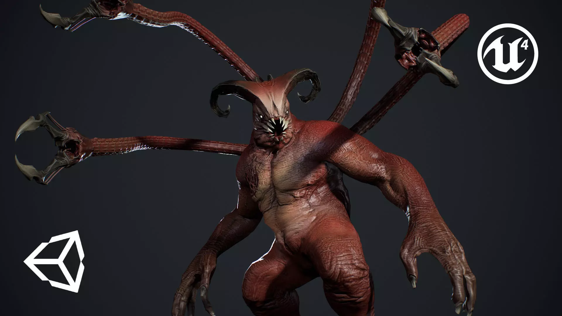 Fat Demon 2 Low-poly 3D model_0