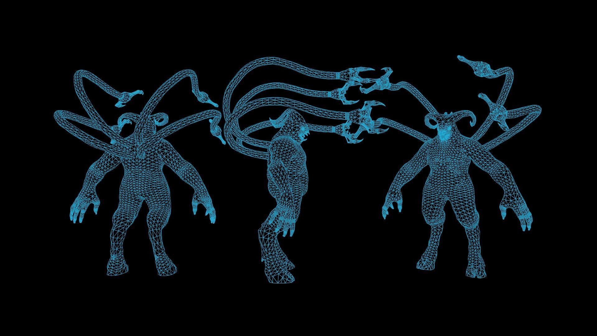 Fat Demon 2 Low-poly 3D model_10