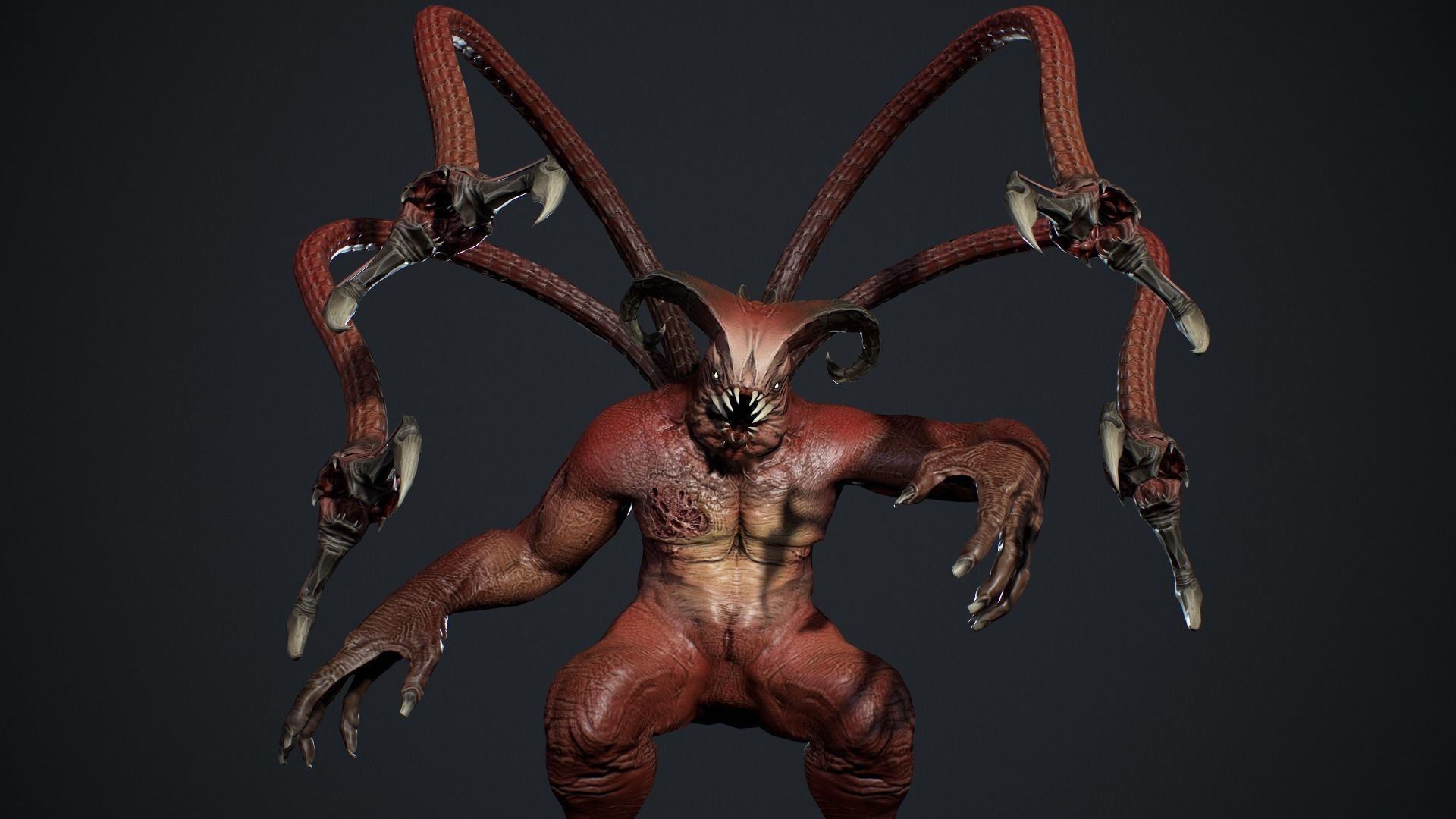 Fat Demon 2 Low-poly 3D model_19