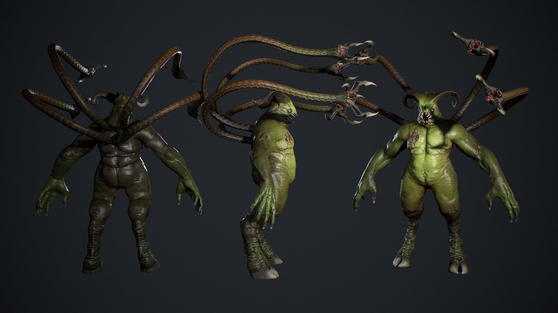 Fat Demon 2 Low-poly 3D model_9