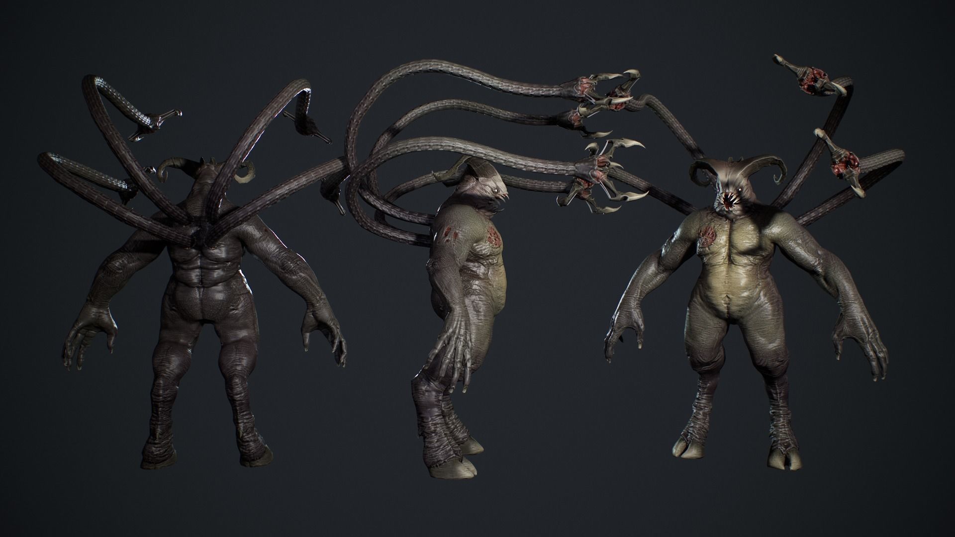 Fat Demon 2 Low-poly 3D model_8