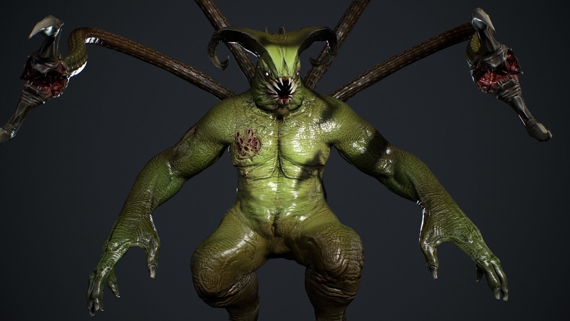 Fat Demon 2 Low-poly 3D model_15