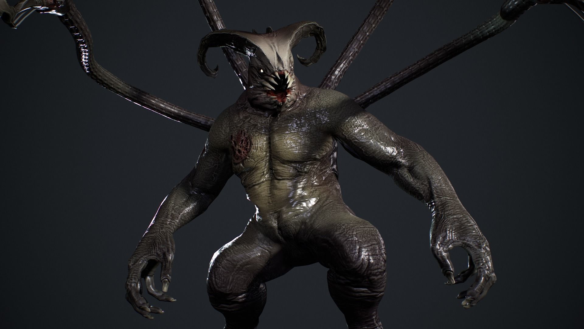 Fat Demon 2 Low-poly 3D model_18