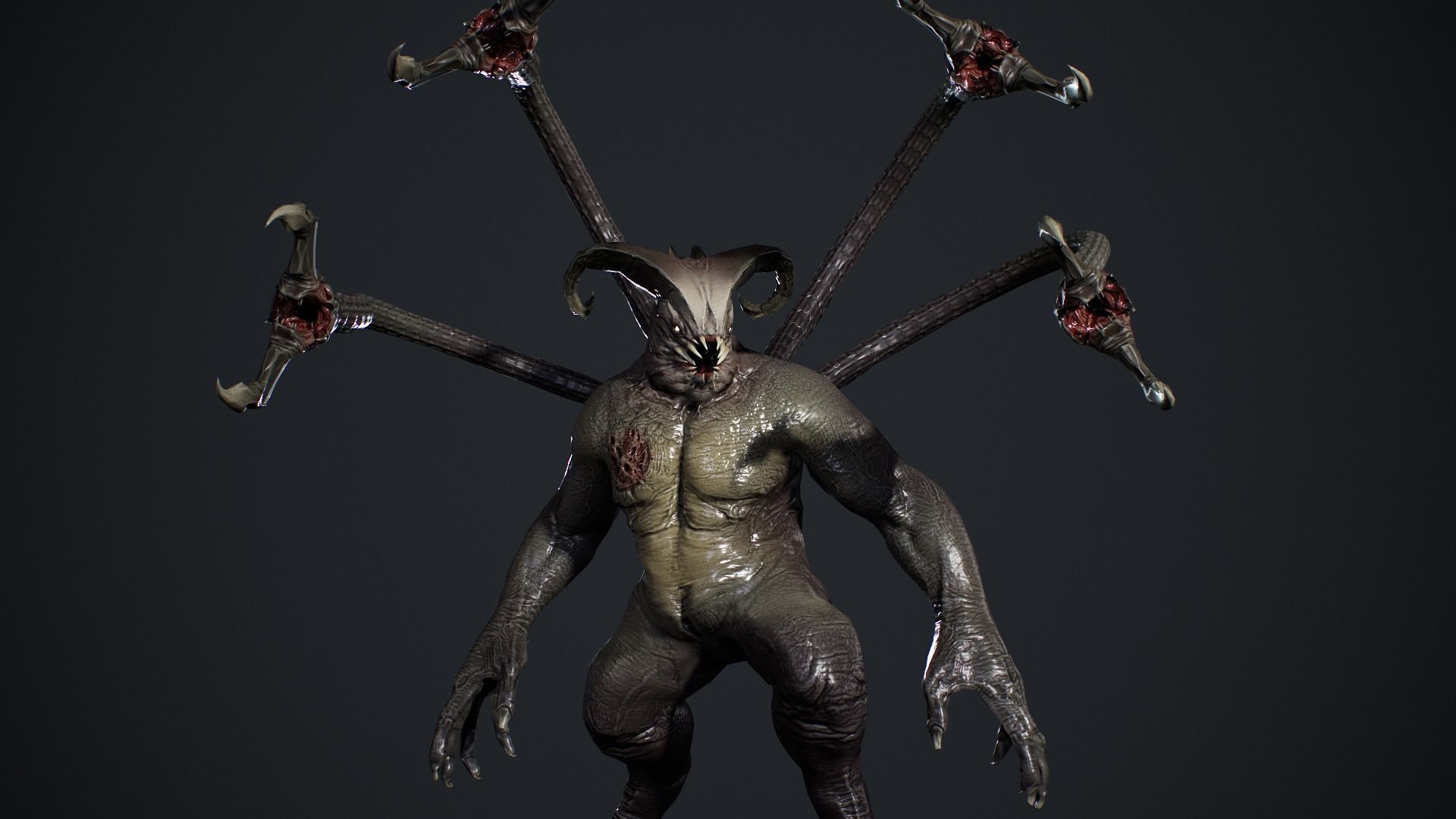 Fat Demon 2 Low-poly 3D model_17