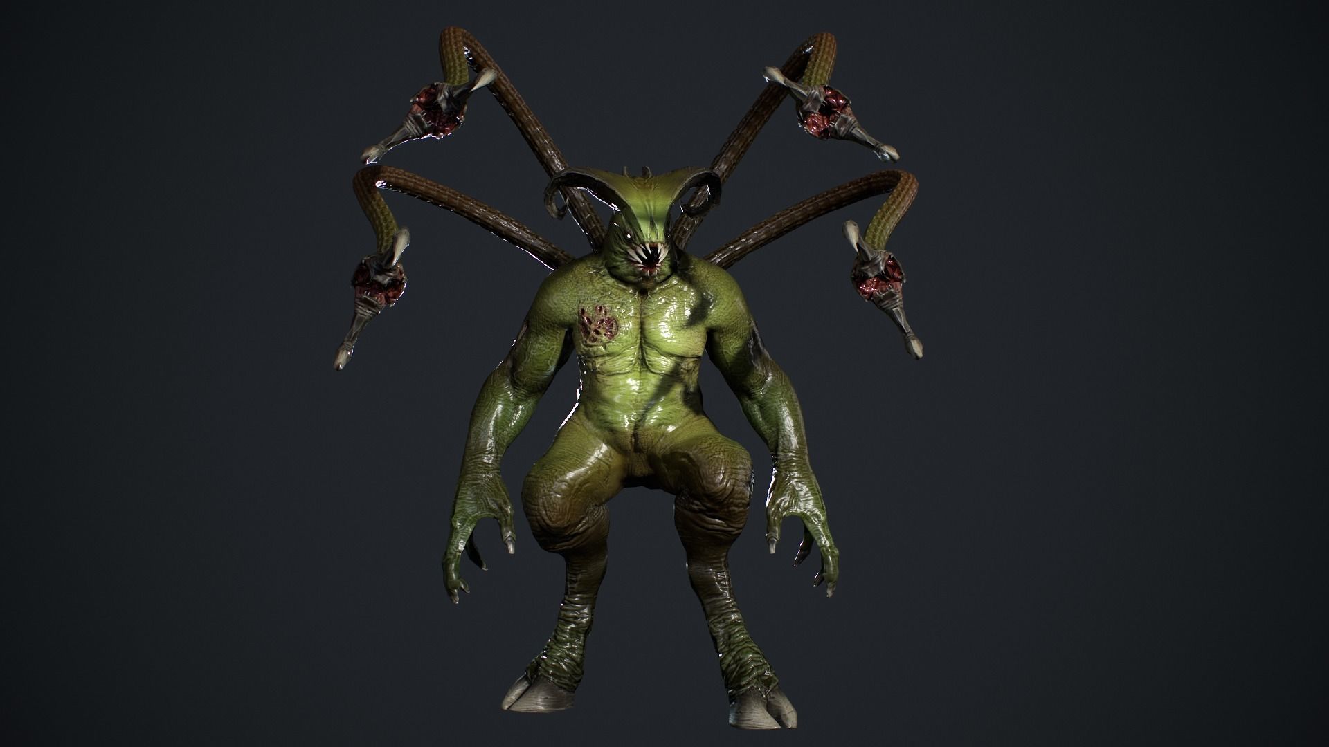 Fat Demon 2 Low-poly 3D model_14