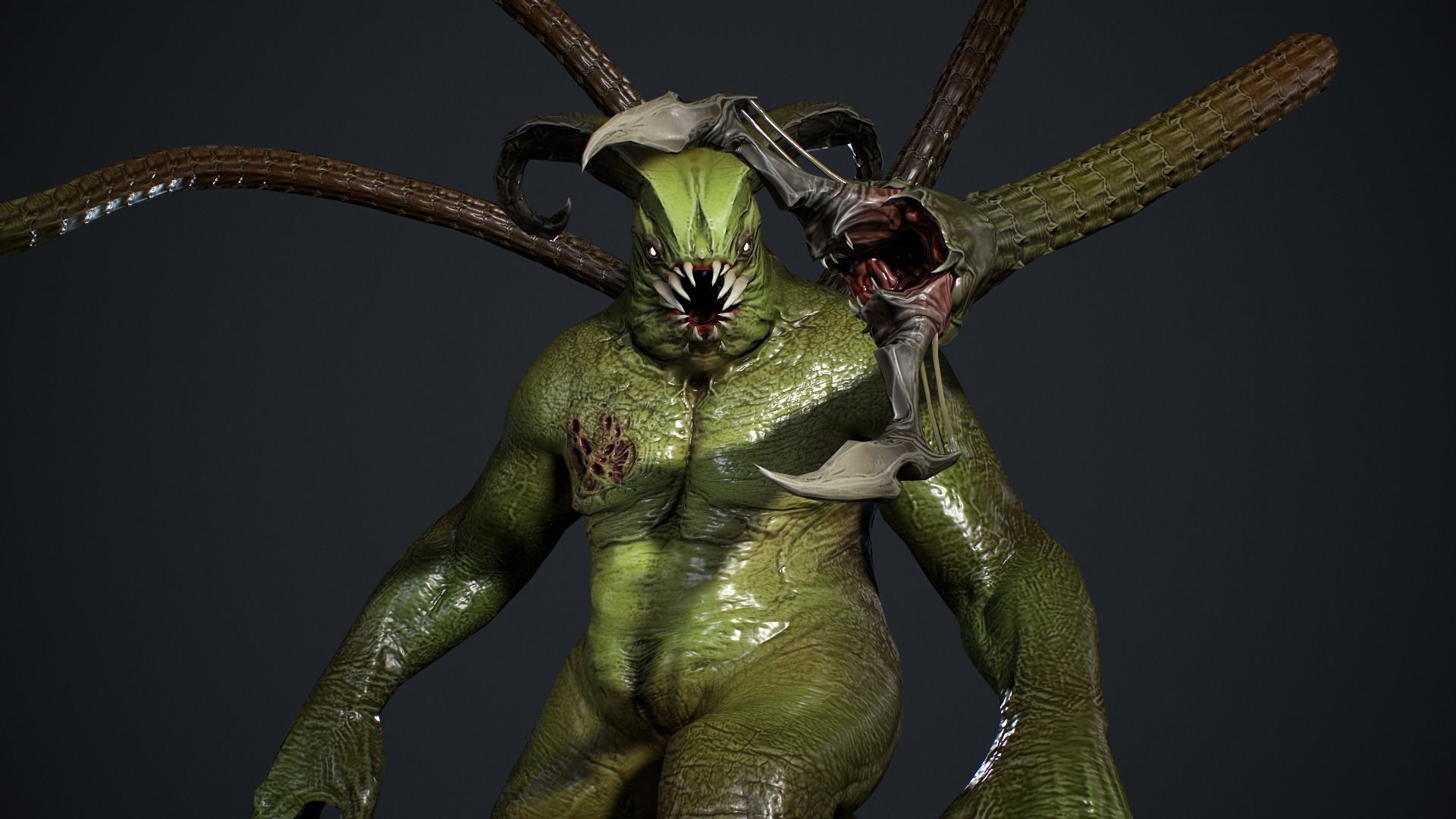 Fat Demon 2 Low-poly 3D model_16