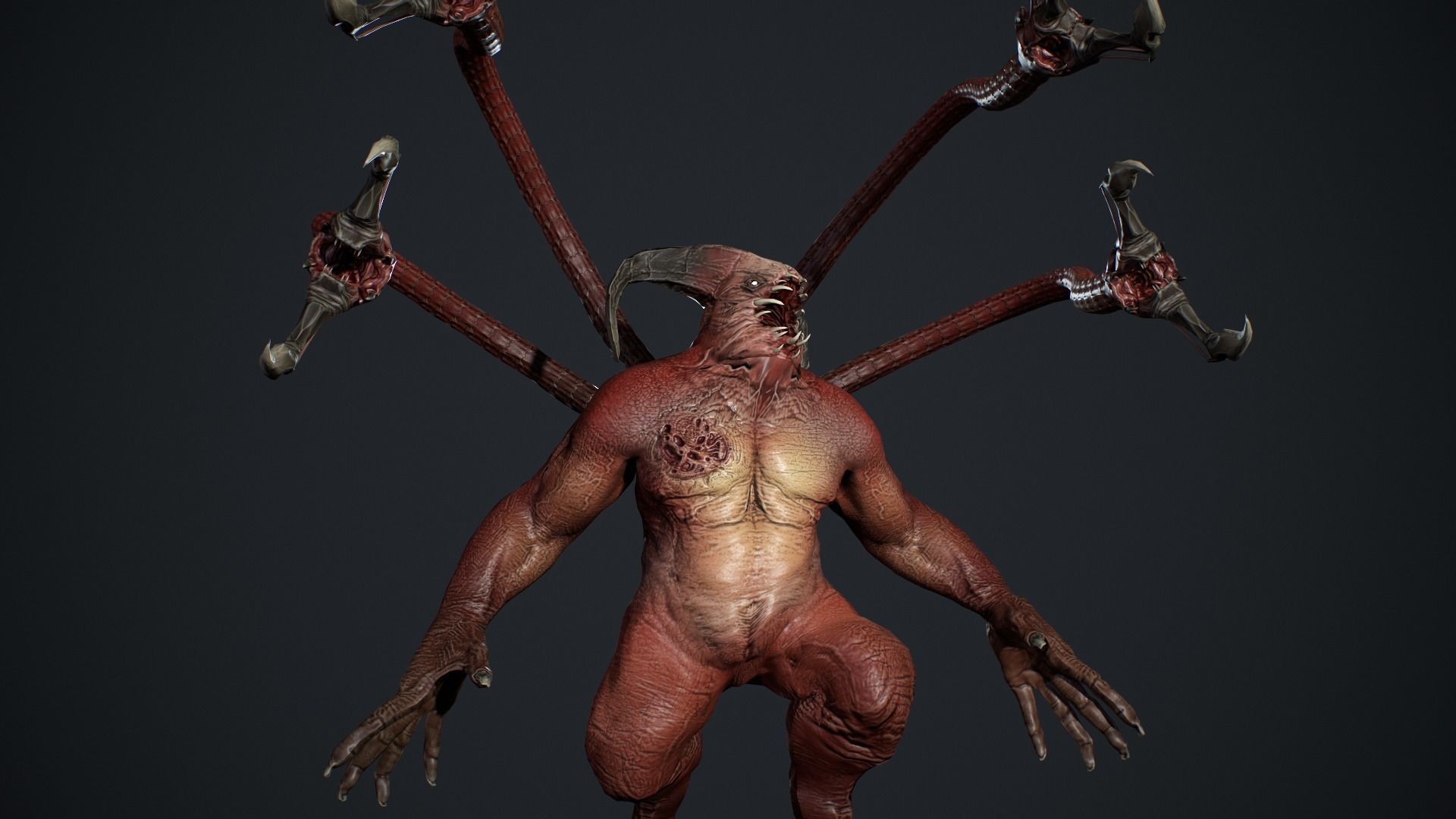 Fat Demon 2 Low-poly 3D model_21