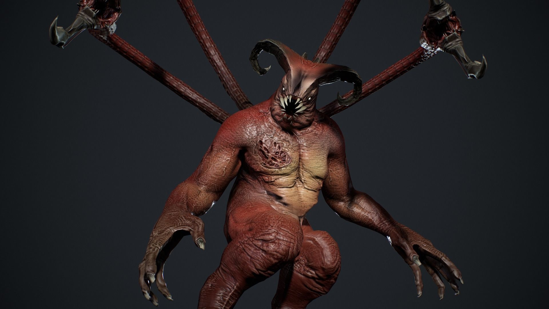 Fat Demon 2 Low-poly 3D model_20