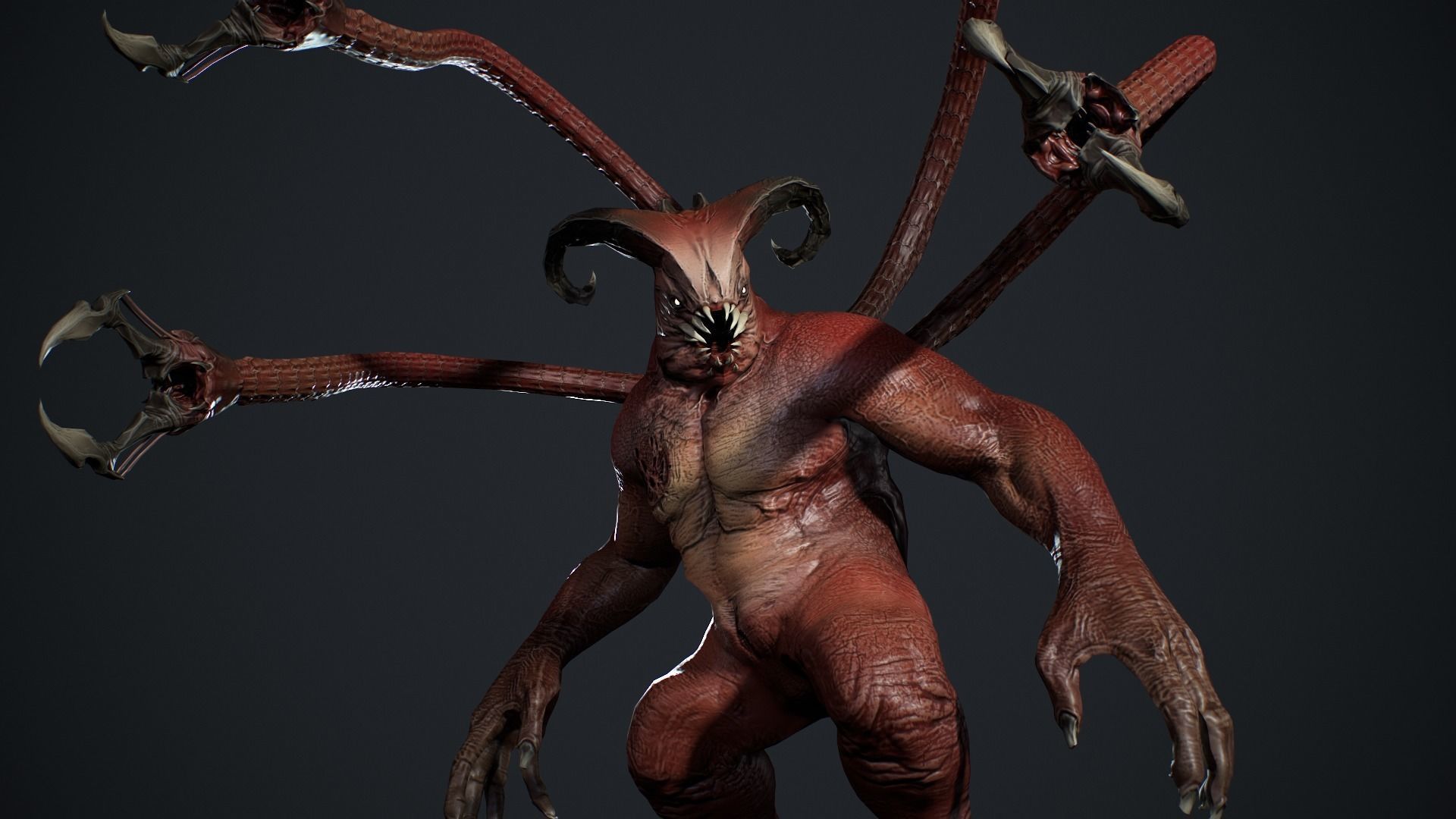 Fat Demon 2 Low-poly 3D model_5