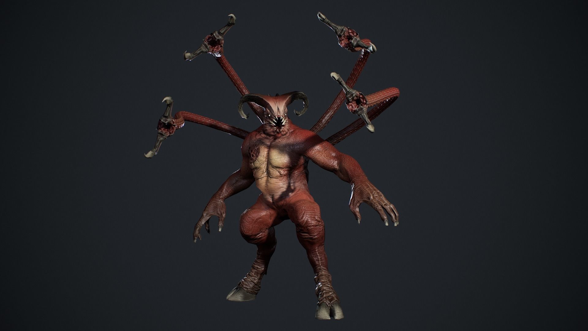 Fat Demon 2 Low-poly 3D model_12