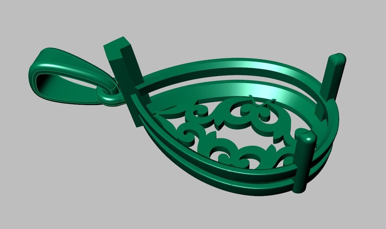 Pendant model 3D 0261 printable model8- 3D print model_11