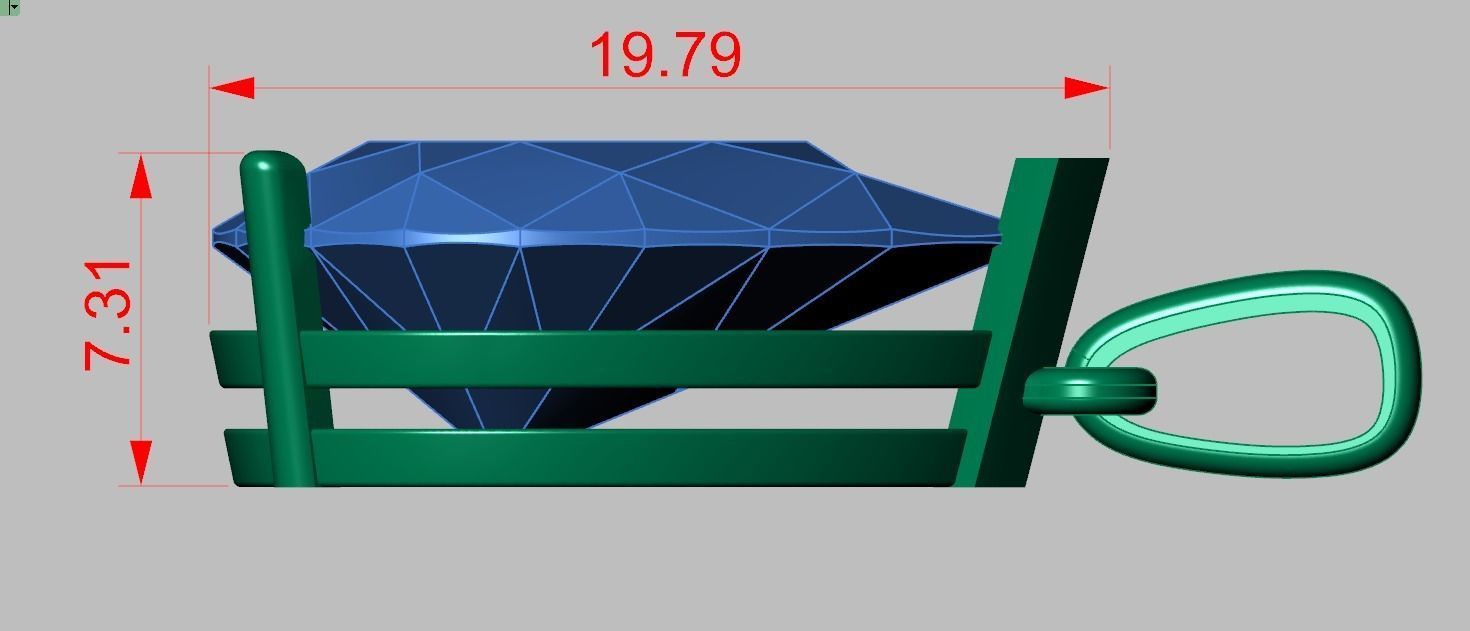 Pendant model 3D 0261 printable model8- 3D print model_8