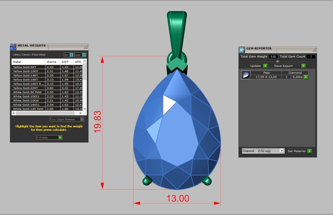 Pendant model 3D 0261 printable model8- 3D print model_12