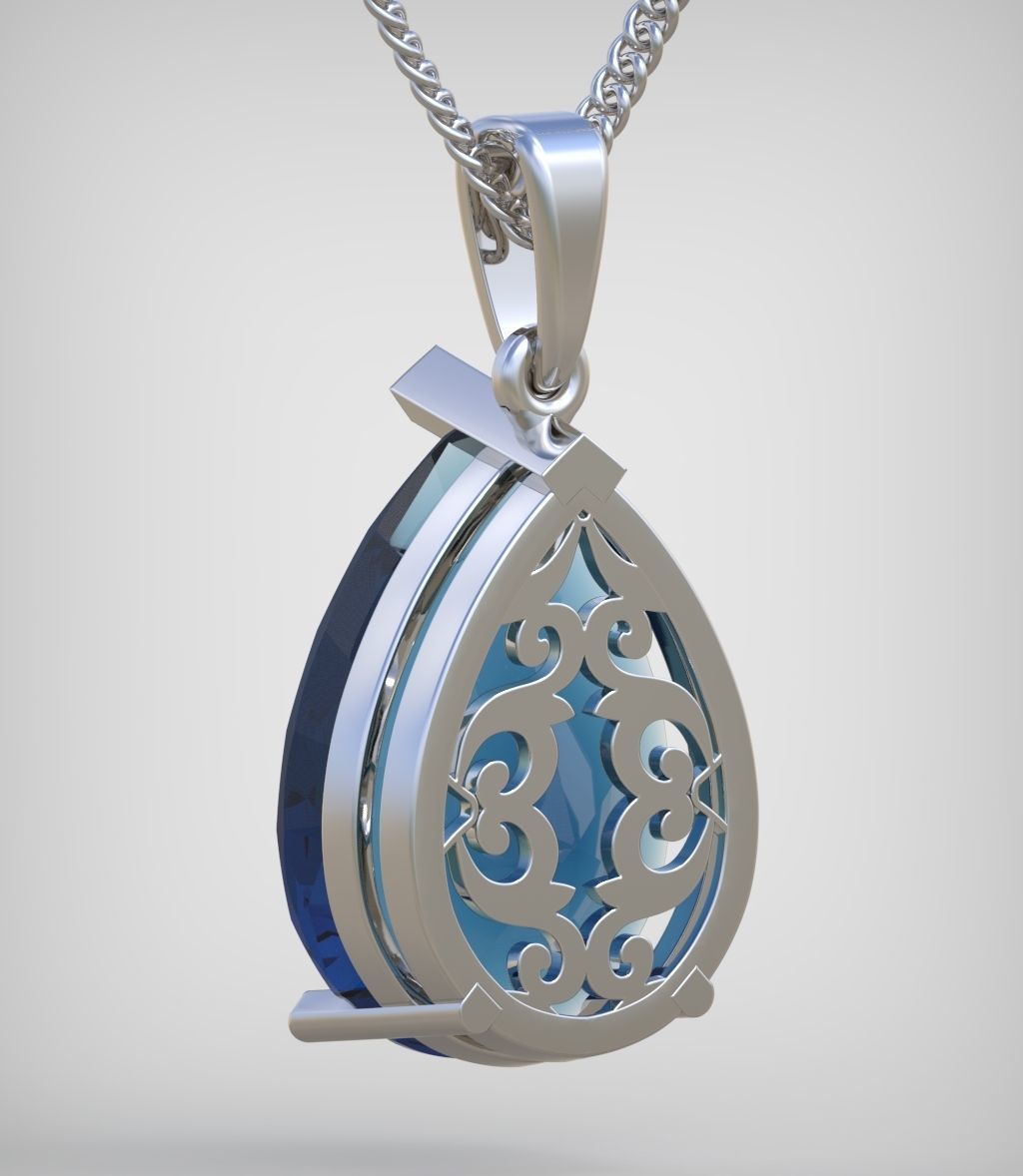 Pendant model 3D 0261 printable model8- 3D print model_5