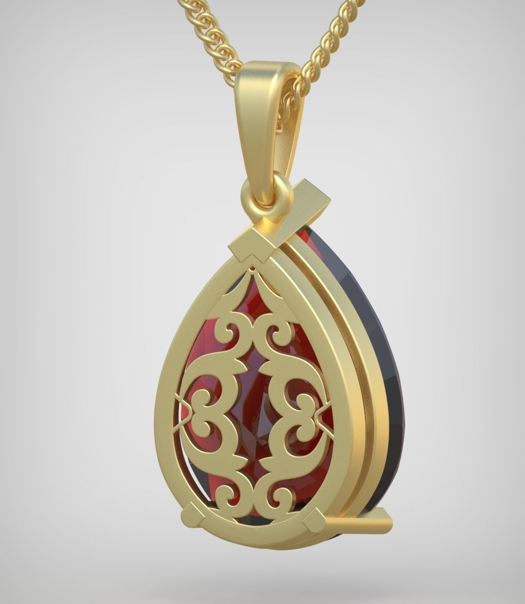 Pendant model 3D 0261 printable model8- 3D print model_6