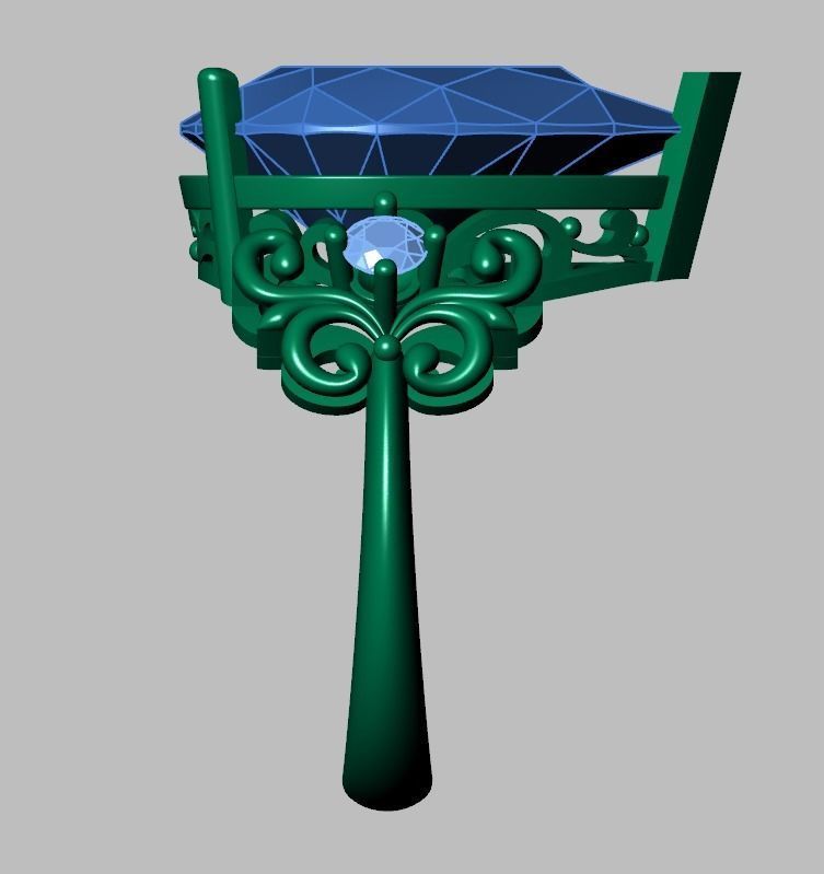 Diamond ring 0595 3D printable model14 3D print model_14