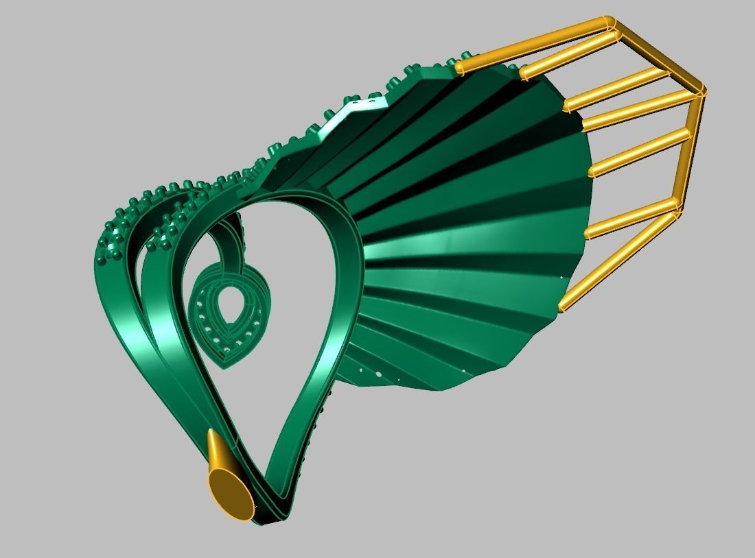 Diamond ring 0596 3D printable model9 3D print model_17