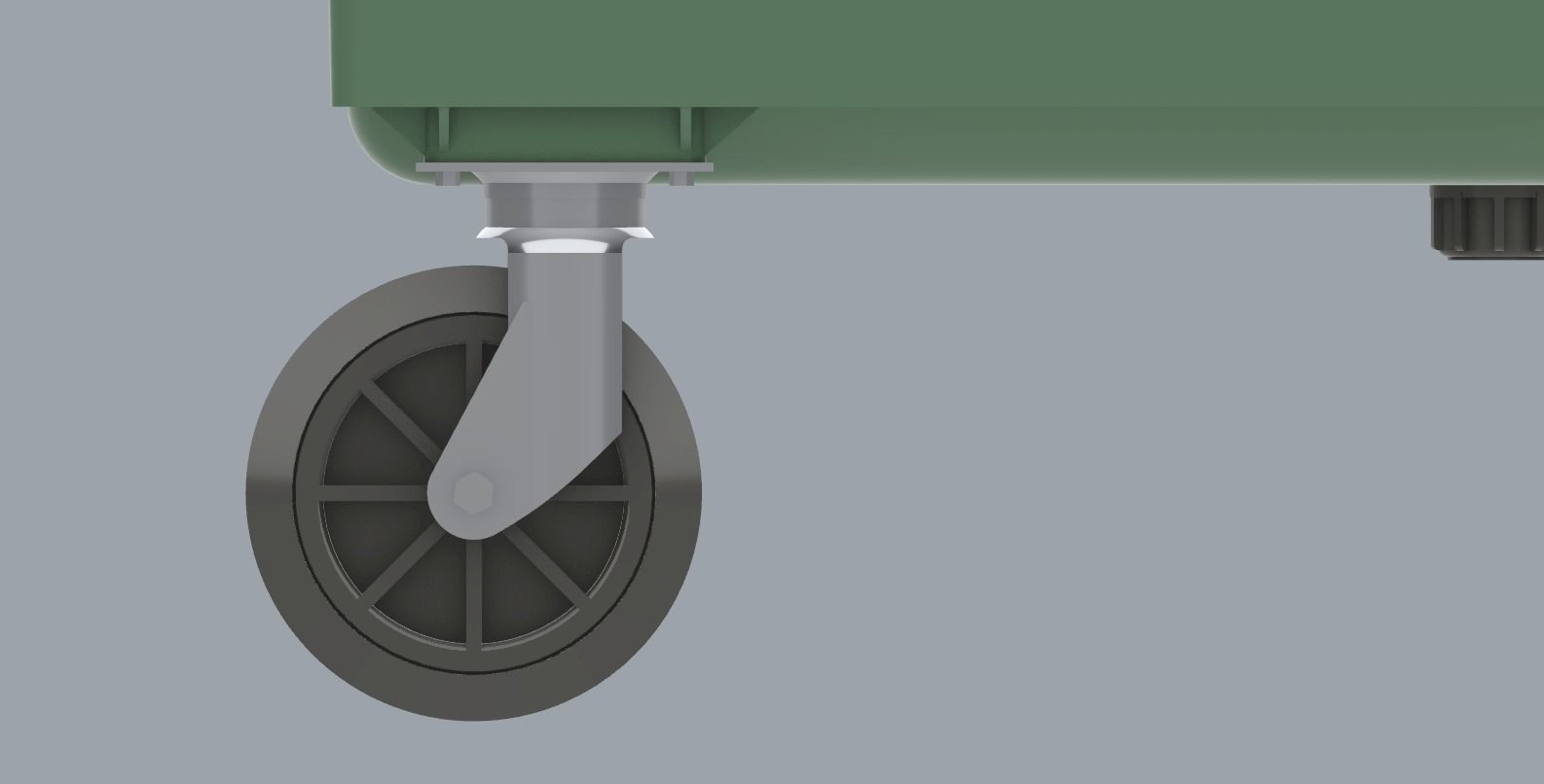 Weber Mobile Waste Container Garbage Dumpster Low-poly 3D model_24