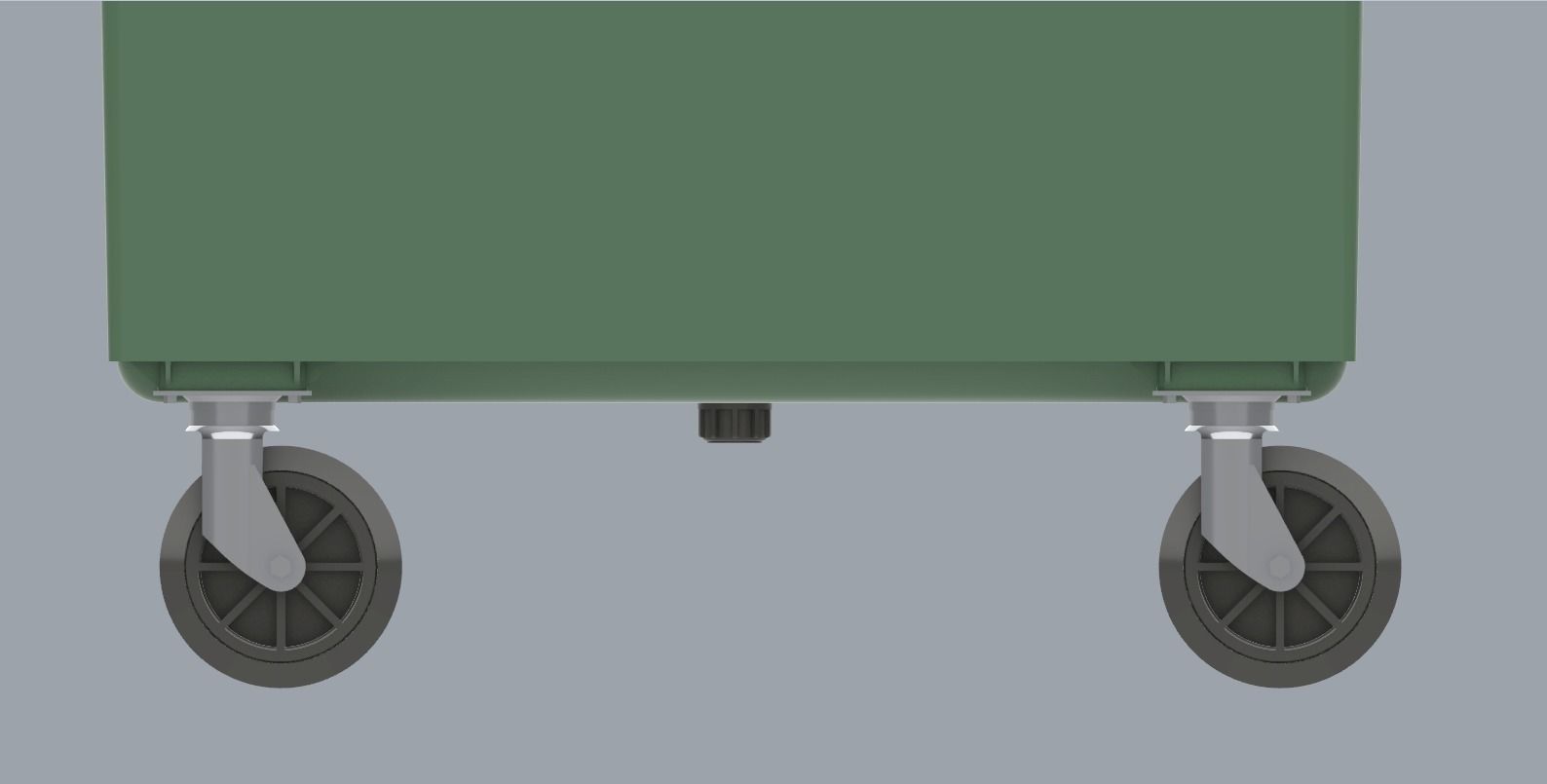 Weber Mobile Waste Container Garbage Dumpster Low-poly 3D model_27