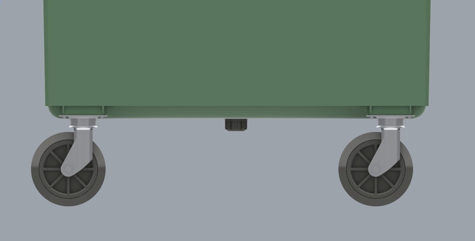 Weber Mobile Waste Container Garbage Dumpster Low-poly 3D model_22