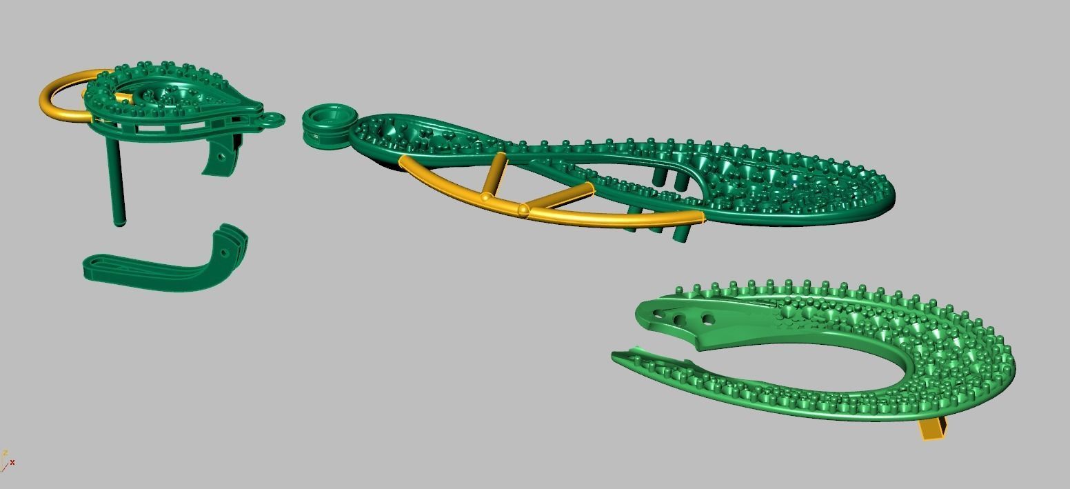 Earring model 0251-2 3D printable model15 3D print model_13