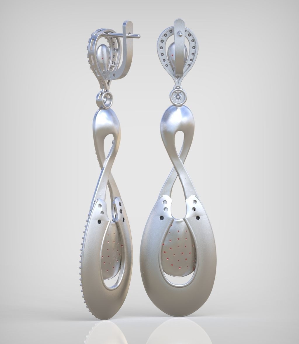 Earring model 0251-2 3D printable model15 3D print model_21