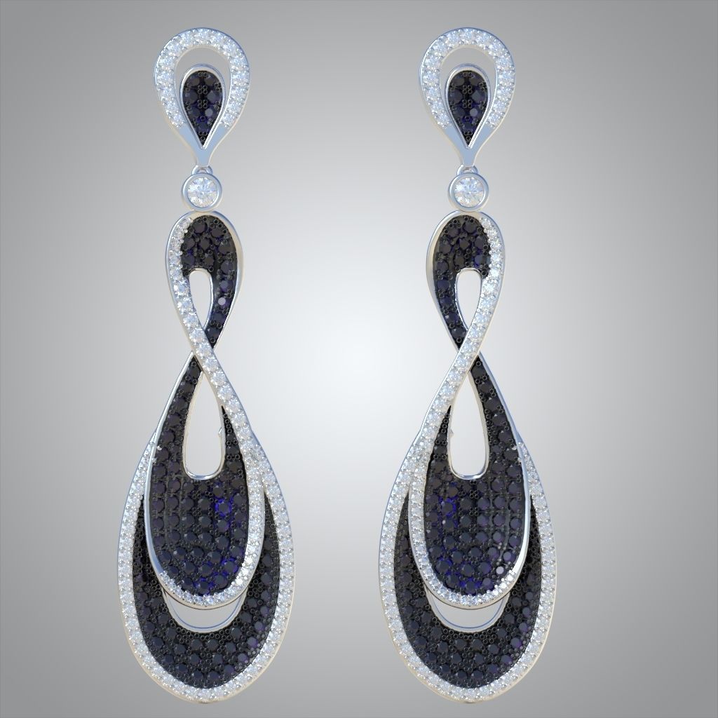 Earring model 0251-2 3D printable model15 3D print model_10