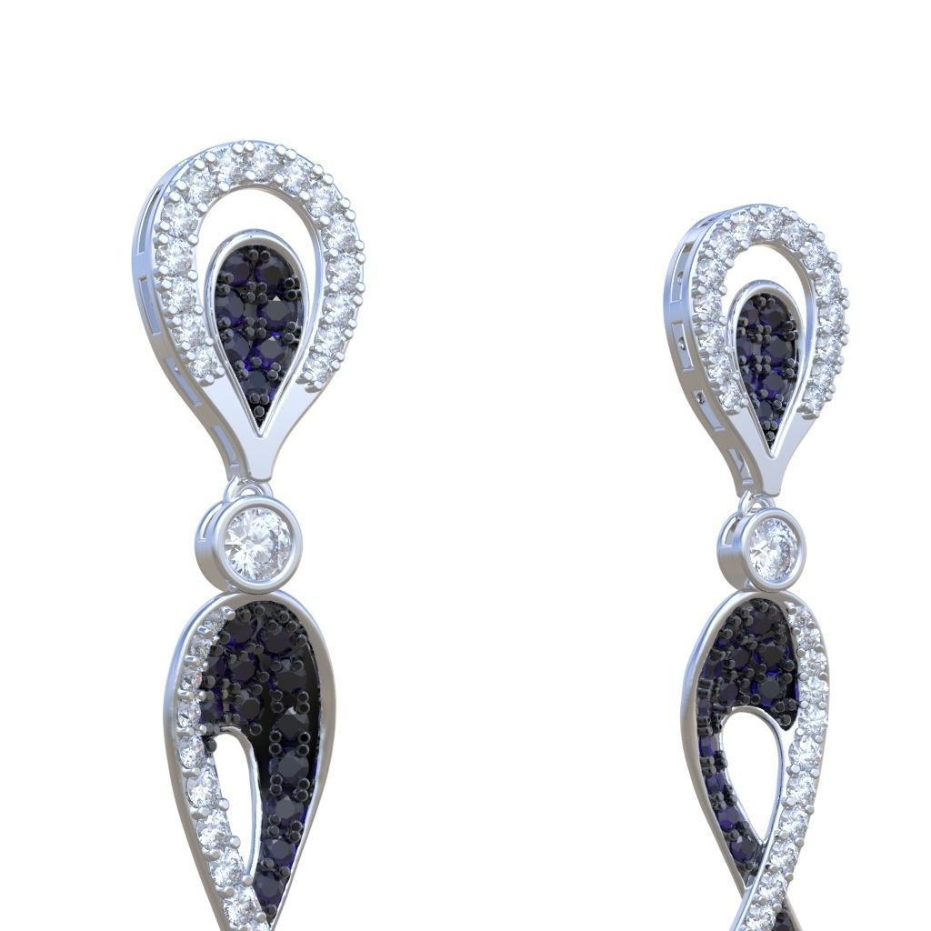 Earring model 0251-2 3D printable model15 3D print model_7