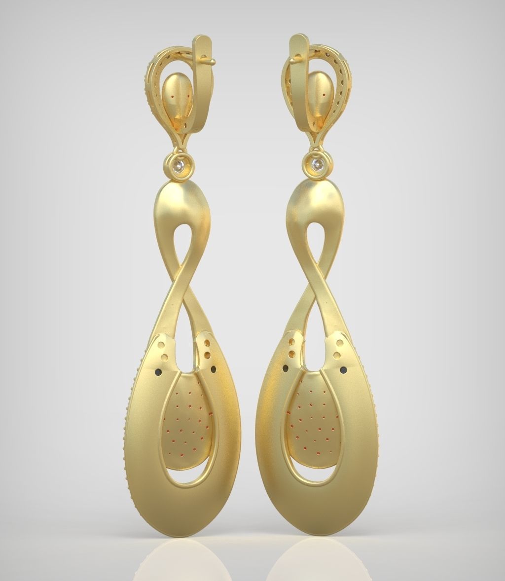 Earring model 0251-2 3D printable model15 3D print model_16