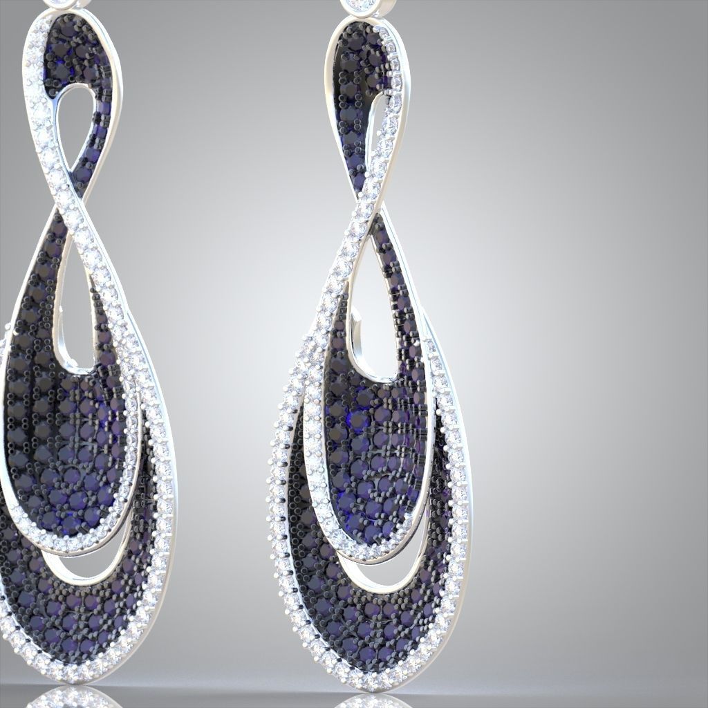 Earring model 0251-2 3D printable model15 3D print model_30