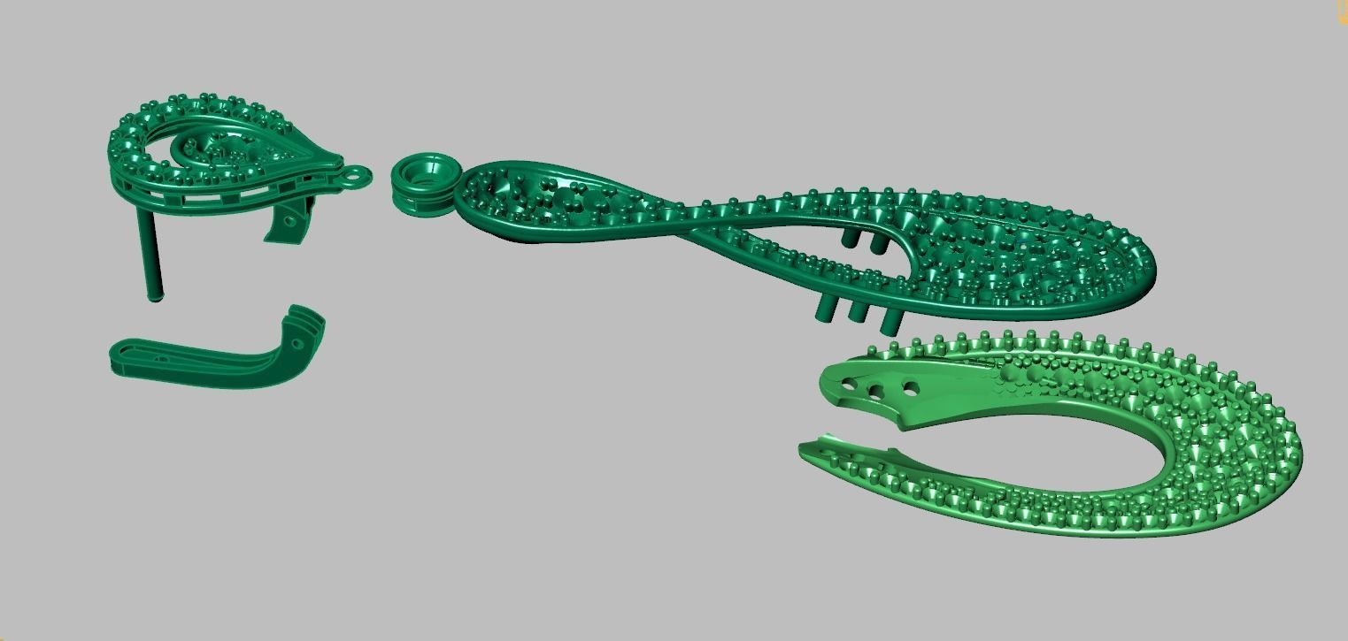 Earring model 0251-2 3D printable model15 3D print model_17