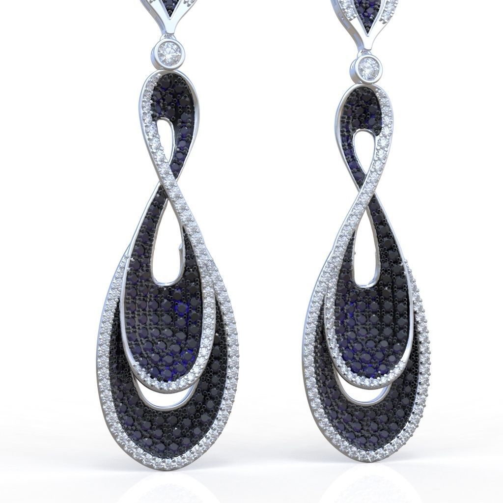 Earring model 0251-2 3D printable model15 3D print model_23