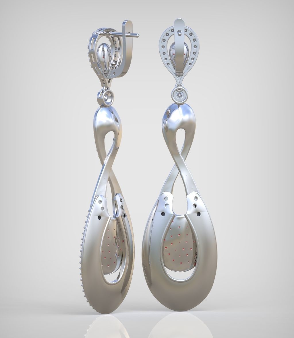 Earring model 0251-2 3D printable model15 3D print model_29