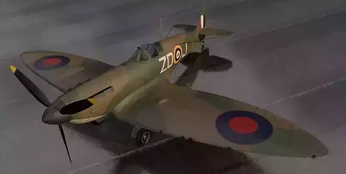 Supermarine Spitfire Mk-1 - revised 3D model