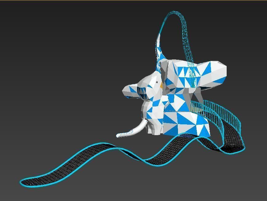Elephant Slide Paradise 3D model_6