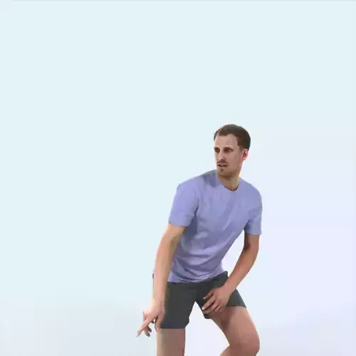 Mistery 08K Football Changing Direction Sports Man Low-poly 3D model Mistery 08K Football Changing Direction Sports Man Low-poly 3D model