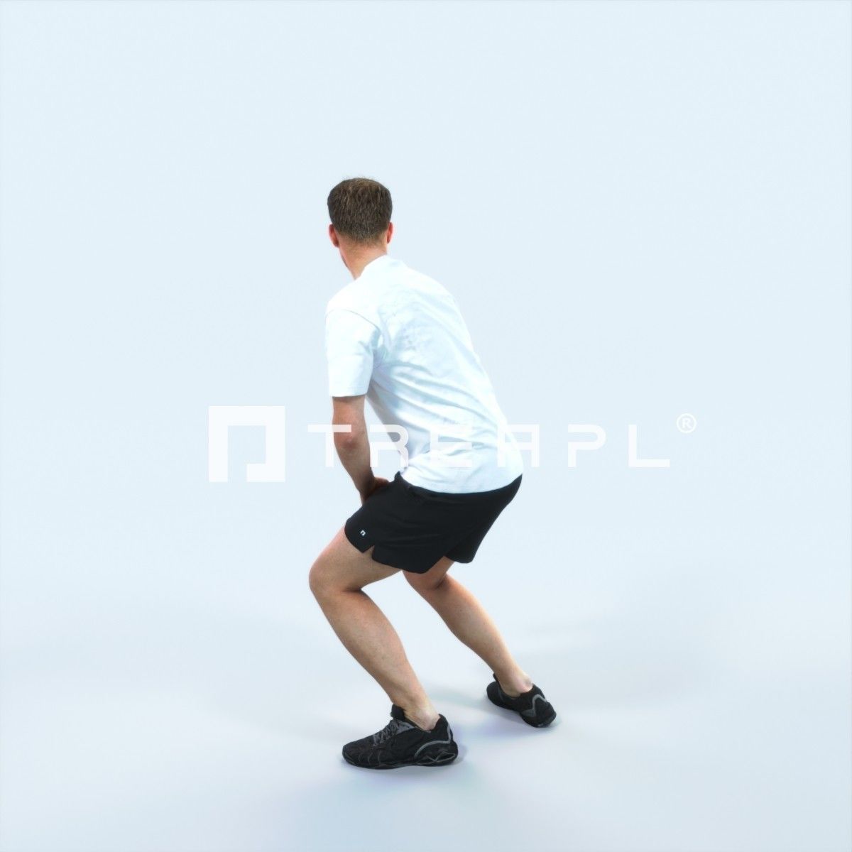 Mistery 08C Football Changing Direction Sports Man Low-poly 3D model_4