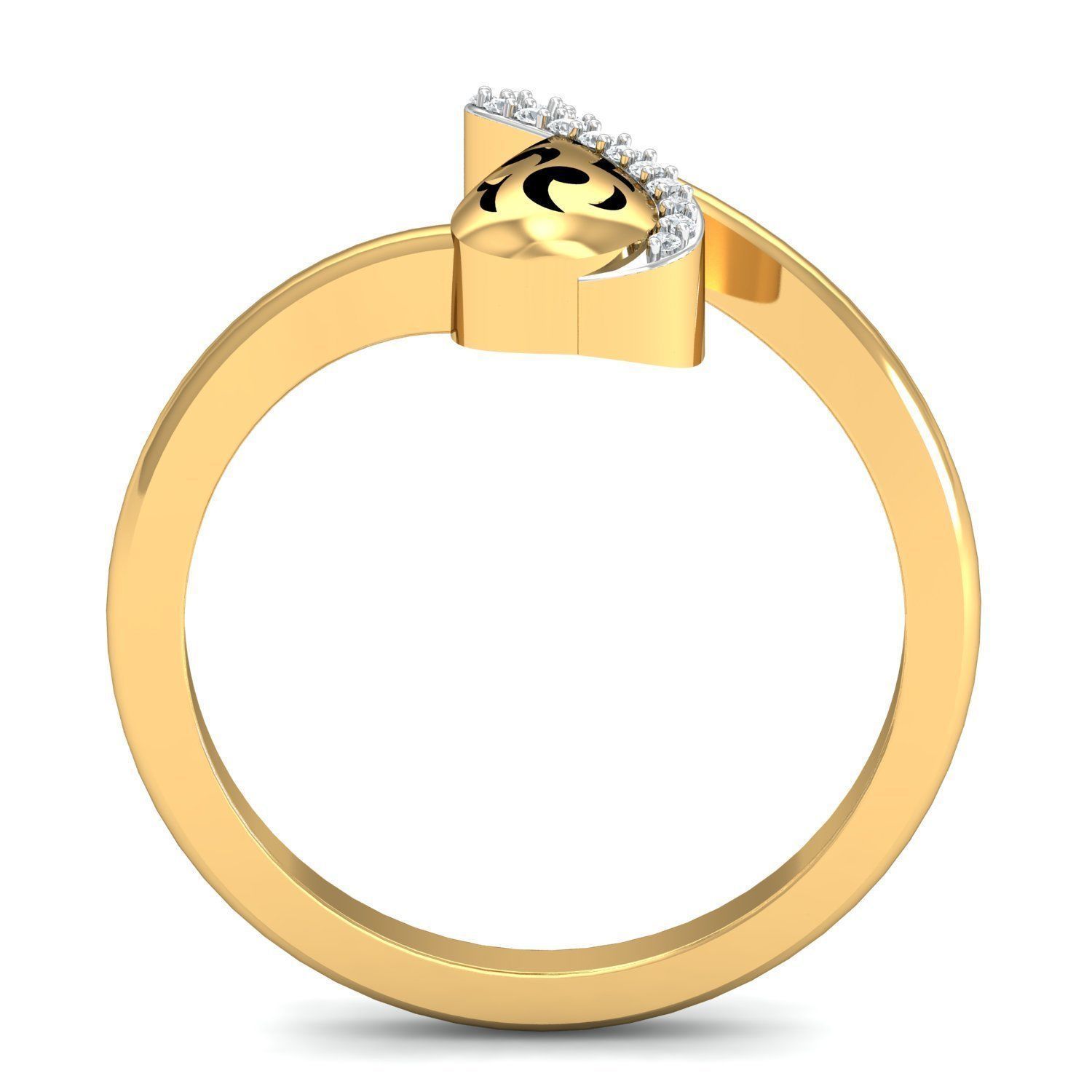 Diamond Solitaire Necklaces Set With Ring 3D Print Model 3D print model_11