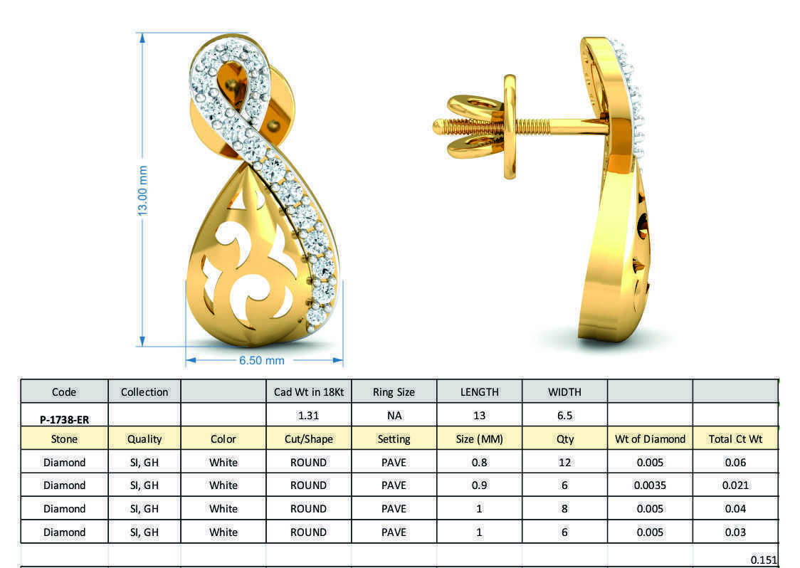 Diamond Solitaire Necklaces Set With Ring 3D Print Model 3D print model_1